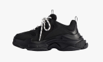 Balenciaga Triple S Tape Type Sneaker "Black Yellow"